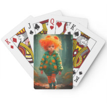 かわいいオレンジ色の髪の少女