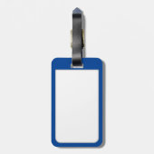 かわいいオレンジ色の魚がパーソナライズ ラゲッジタグ (裏面縦)