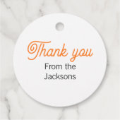 かわいいオレンジ虎猫キッテンサンキュー フェイバータグ (裏面)