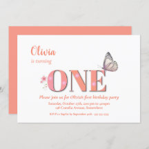 かわいいオレンジ1歳の誕生日パーティー