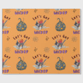 かわいいオレンジ、いたずらをしたり楽しんだりしよう ラッピングペーパー (フラット)