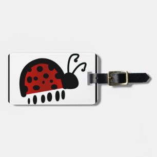 かわいいオーガニックブラシストロークドットアート ラゲッジタグ