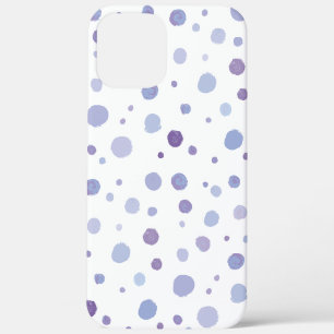 かわいいオーガニックブラシストロークドットアート iPhone 12 PRO MAX ケース