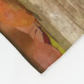 かわいいオージー・シェパード・ドッグ・バイカラーの子犬_ フリースブランケット (角)