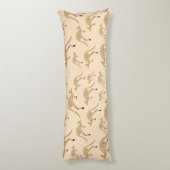 かわいいオーストラリアのカンガルー柄 ボディピロー (裏面 (縦))