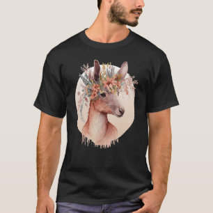 かわいいオーストラリアのカンガルー花クラウン動物 Tシャツ