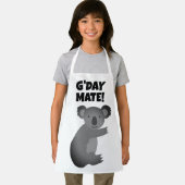 かわいいオーストラリアのコアラのクマの絵の子供用エプロン エプロン (インサイチュ)