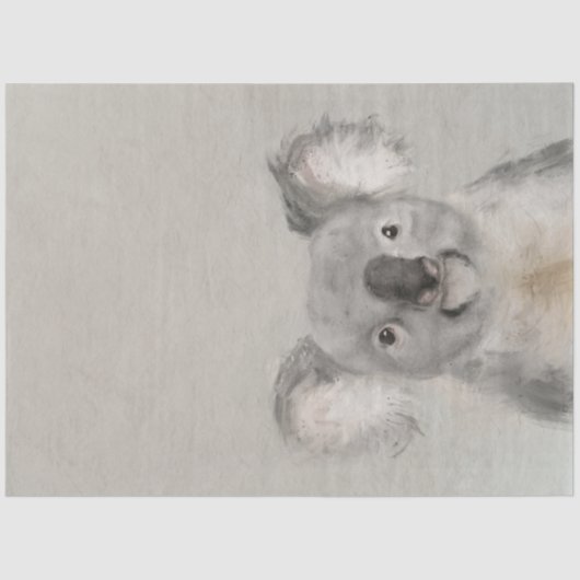 かわいいオーストラリアのコアラデクページティッシュペーパー 薄葉紙 (正面)