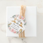 かわいいオーストラリアの動物ピンクのフローラ緑 フェイバータグ (インサイチュ)