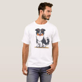 かわいいオーストラリアの羊飼い–23145 Tシャツ (正面フル)