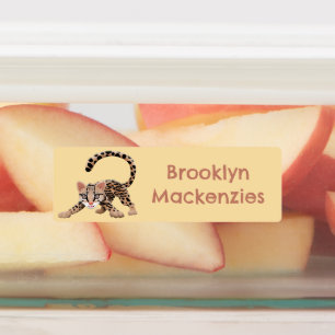 かわいいオースロット漫画イラストレーション パーソナライズされた ラベル