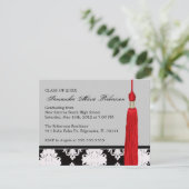かわいいオーダーメイドの卒業パーティー招待状 招待状 (スタンド正面)
