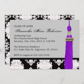 かわいいオーダーメイドの卒業パーティー招待状 招待状 (正面/裏面)