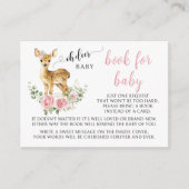 かわいいオーディアベビーガールシャワーブックベビーカード エンクロージャーカード (正面)