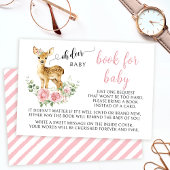 かわいいオーディアベビーガールシャワーブックベビーカード エンクロージャーカード