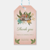 かわいいオーディア魔法森林森林の動物 ギフトタグ (正面)