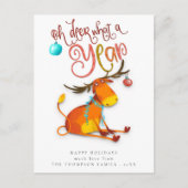 かわいいオーディアwhat a年のおもしろい休日 ポストカード (正面)