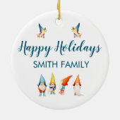 かわいいオーナメントとクリスマスツリー小人 セラミックオーナメント (裏面)