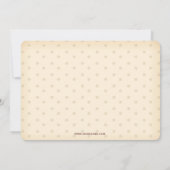 かわいいオーナメントバウリー、ホリデーパーティー招待状 招待状 (裏面)