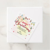 かわいいオーナメントホリデークリスマスパーティの招待状 フェイバータグ (インサイチュ)