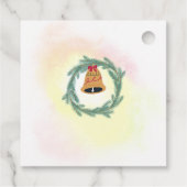 かわいいオーナメントホリデークリスマスパーティの招待状 フェイバータグ (裏面)