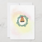 かわいいオーナメントホリデークリスマスパーティの招待状 招待状 (裏面)