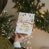 かわいいオーナメントホリデークリスマスパーティの招待状 招待状