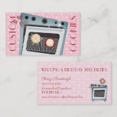 かわいいオーブンクッキーベーキングベーカリー名刺 名刺 (正面/裏面)