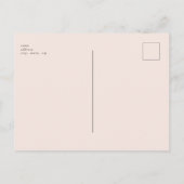 かわいいオーベビーガールバニーピンク赤ちゃんシャワー ポストカード (裏面)