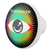 かわいいオールシーイングエイリアンアイサンダー_コーブ セラミックノブ (右)