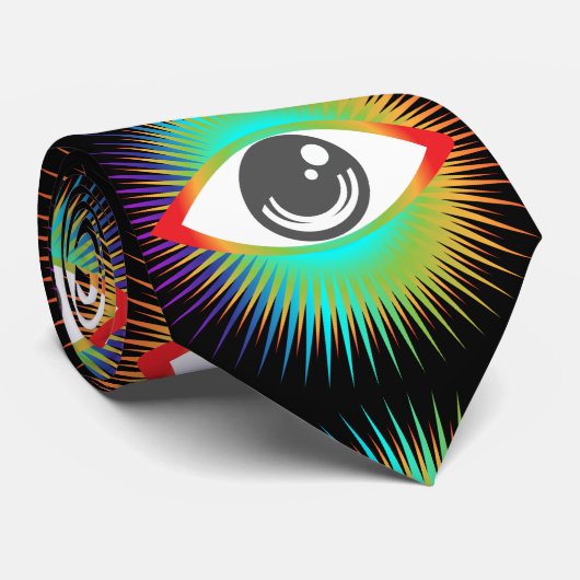 かわいいオールシーイングエイリアンアイサンダー_コーブ ネクタイ (ロール)