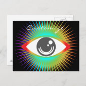 かわいいオールシーイングエイリアンアイサンダー_コーブ ポストカード (正面/裏面)