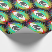 かわいいオールシーイングエイリアンアイズThunder_Cove ラッピングペーパー (角)