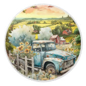 かわいいオールドカントリートラック セラミックノブ (正面)