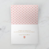 かわいいオ何おもしろいクリスマスフォト シーズンカード (内部)