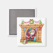 かわいいカすてきターン・サン来タクロースの煙突 マグネット (正面/裏面)