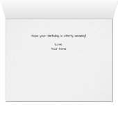 かわいいカウエクストララージ誕生日カード (内部横(下))