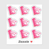 かわいいカウガールブーツ　Let's go girls 9ステッカーセット シール (シート)