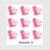 かわいいカウガールブーツ Let's go girls 9 ステッカーセット シール (シート)