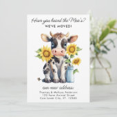 かわいいカウヒマワリ新しいアドレス引っ越しました移動 案内状 (スタンド正面)