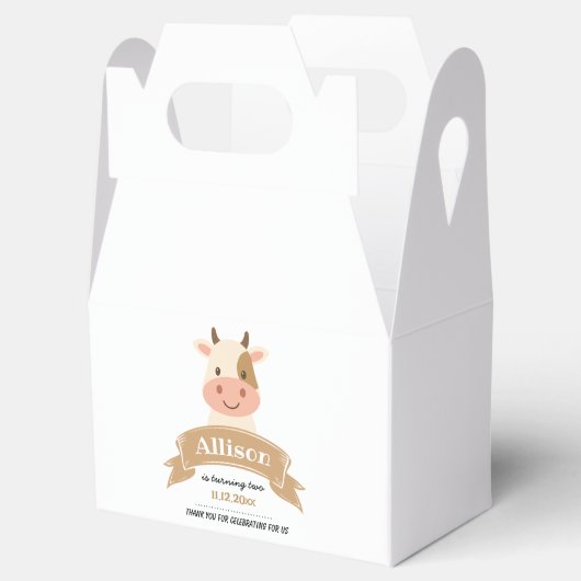 かわいいカウファームハウスバースデーパーティー | サンキュー フェイバーボックス (オープン)