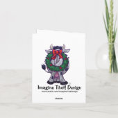 かわいいカウホリデーカード シーズンカード (裏面)