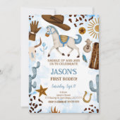 かわいいカウボーイの誕生日招待状 招待状 (正面)