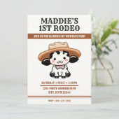 かわいいカウボーイハット1st誕生日パーティー 招待状 (スタンド正面)