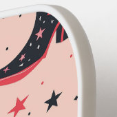 かわいいカウボーイブーツ継ぎ目のないパターン ピックルボールラケット (左詳細)