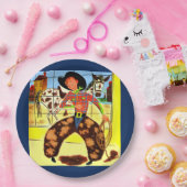 かわいいカウボーイプリント ペーパープレート (パーティー)