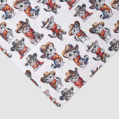 かわいいカウボーイユキヒョウ 薄葉紙 (詳細)