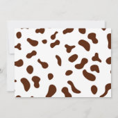 かわいいカウボーイ誕生日フォト招待状 招待状 (裏面)