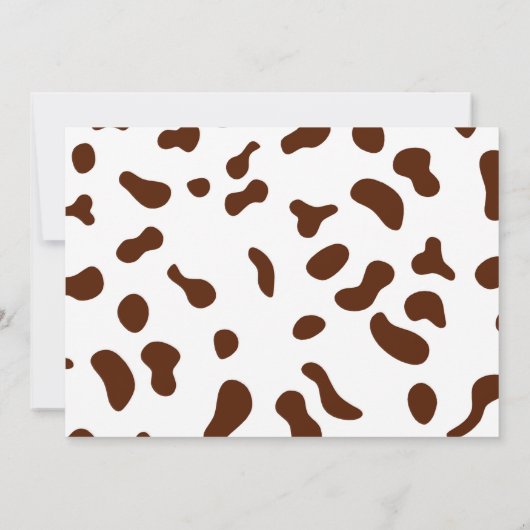 かわいいカウボーイ誕生日フォト招待状 招待状 (裏面)