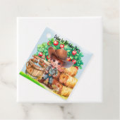 かわいいカウボーイ農家1st.誕生日パーティーありがとう フェイバータグ (インサイチュ)